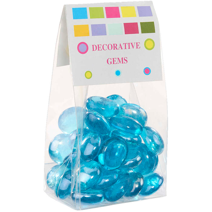 Artikelbild für GLOREX Muggelsteine hellblau Glasnuggets Ø 20,0 mm, 200,0 g, 1 Pack, Artikelnummer 732079