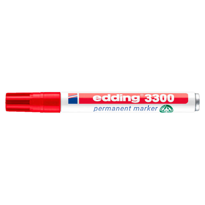 Artikelbild 3 für edding 3300 Permanentmarker rot 1,0 - 5,0 mm, 1 St., Artikelnummer 135386