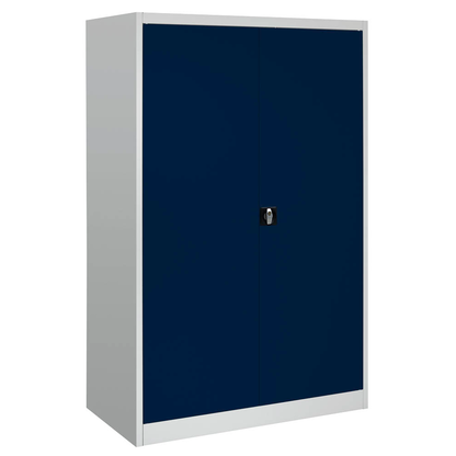 Artikelbild 5 für mauser Stahlschrank entero BF6 - 12 -7035/5003 lichtgrau, saphirblau 4 Fachböden 120,0 x 60,0 x 195,0 cm, aufgebaut, 1 St., Artikelnummer 258626