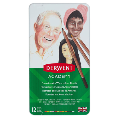 Artikelbild 2 für DERWENT Academy Skintones Aquarellstifte farbsortiert, 12 St., Artikelnummer 464778