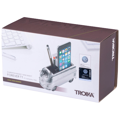 Artikelbild 4 für TROIKA® Stiftehalter FOREVER T1 schwarz/silberfarben Metall 4 Fächer 16,0 x 4,0 x 7,9 cm, Artikelnummer 665972