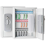 Artikelbild 1 für WEDO Schlüsseltresor lichtgrau mit 21 Haken, Elektronik- und Standardschloss, 27,0 x 8,0 x 35,0 cm, 1 St., Artikelnummer 681676