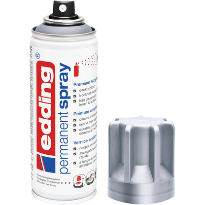 Artikelbild 2 für edding 5200 Acrylspray Sprühfarbe silber matt, 1 St., Artikelnummer 495164