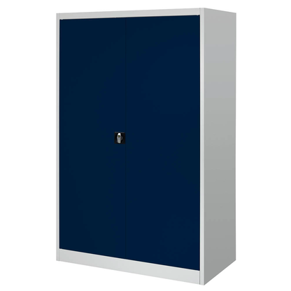 Artikelbild 6 für mauser Stahlschrank entero BF6 - 12 -7035/5003 lichtgrau, saphirblau 4 Fachböden 120,0 x 60,0 x 195,0 cm, aufgebaut, 1 St., Artikelnummer 258626