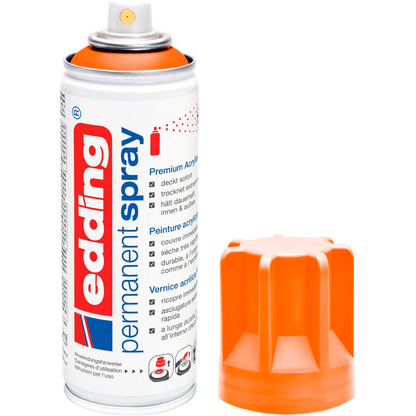 Artikelbild 2 für edding 5200 Acrylspray Sprühfarbe neonorange matt, 1 St., Artikelnummer 789364