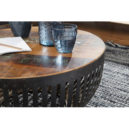 Artikelbild 6 für WOHNLING Couchtisch rund Massivholz mango 70,0 x 70,0 x 33,0 cm, 1 St., Artikelnummer 906911