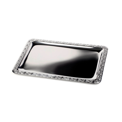 Artikelbild für APS Servierplatte SCHÖNER ESSEN silber 53,0 x 32,5 cm, 1 St., Artikelnummer 194809