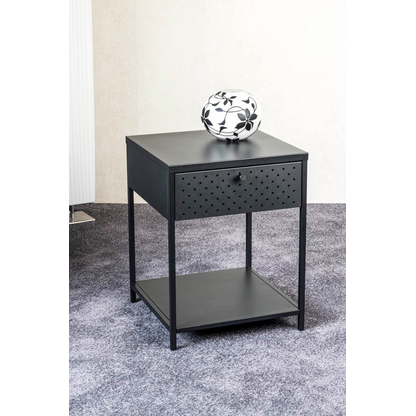 Artikelbild 5 für HAKU Möbel Konsole Nachttisch rechteckig Metall schwarz 40,0 x 40,0 x 53,0 cm, 1 St., Artikelnummer 340097