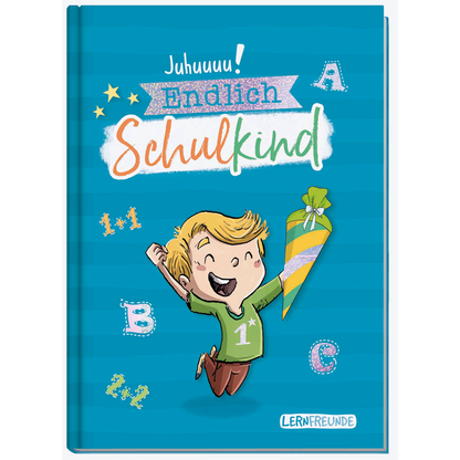 Artikelbild 2 für Häfft® Verlag Freundebuch Endlich Schulkind DIN A5 liniert, blau Hardcover 48 Seiten, 1 St., Artikelnummer 590867