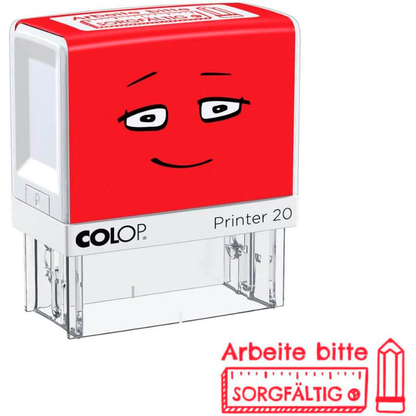 Artikelbild für COLOP NIO School Motivstempel Arbeite sorgfältig 3,8 x 1,4 cm, 1 St., Artikelnummer 620029