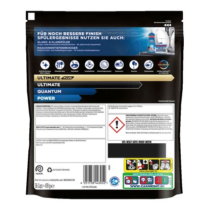 Artikelbild 2 für finish POWERBALL ULTIMATE PLUS CITRUS Spülmaschinentabs 36 St., Artikelnummer 815286