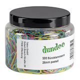 Artikelbild 1 für dundee Büroklammern farbsortiert lackiert, 500 St., Artikelnummer 422227