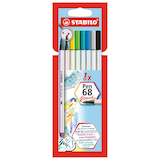 Artikelbild 1 für STABILO Pen 68 brush Brush-Pens farbsortiert, 8 St., Artikelnummer 272324