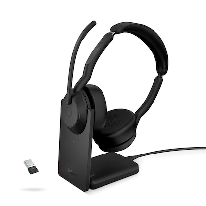 Artikelbild für Jabra Evolve2 55 UC mit Ladestation Bluetooth-Headset schwarz, Artikelnummer 276806