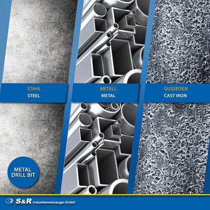 Artikelbild 4 für S&R Metallbohrer-Set HSS-GM-Serie, 19-teilig, Artikelnummer 316259
