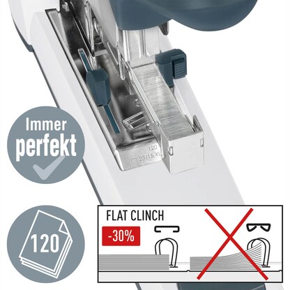 Artikelbild 9 für LEITZ Heftgerät 5553 grau, 1 St., Artikelnummer 437339