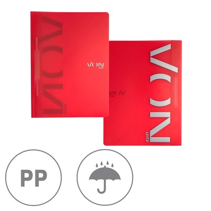 Artikelbild 4 für VON LEITZ Schnellhefter Kunststoff rot DIN A4, 1 St., Artikelnummer 634996