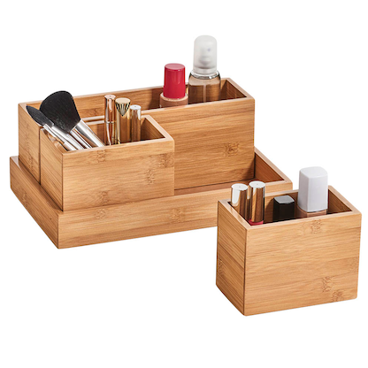 Artikelbild 7 für Zeller Schreibtisch-Organizer 4tlg-Set natur Bambus 3 Fächer 28,0 x 17,7 x 11,0 cm, Artikelnummer 685273