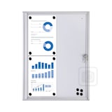 Artikelbild 1 für Showdown® Displays Schaukasten Economy XS silber 4x DIN A4 49,1 x 2,6 x 65,5 cm, 1 St., Artikelnummer 569772