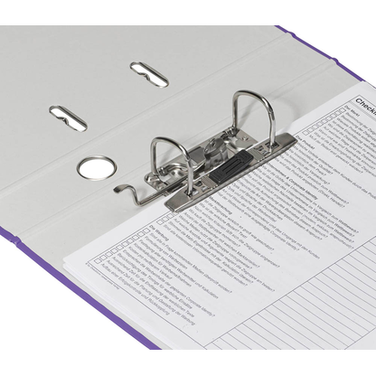 Artikelbild 3 für DONAU Klassik Ordner lila Karton 5,0 cm DIN A4, 1 St., Artikelnummer 183889