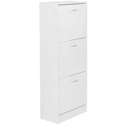 Artikelbild für WOHNLING Schuhschrank, WL5.035 weiß 3 Fachböden 50,0 x 24,0 x 125,0 cm, Artikelnummer 905731