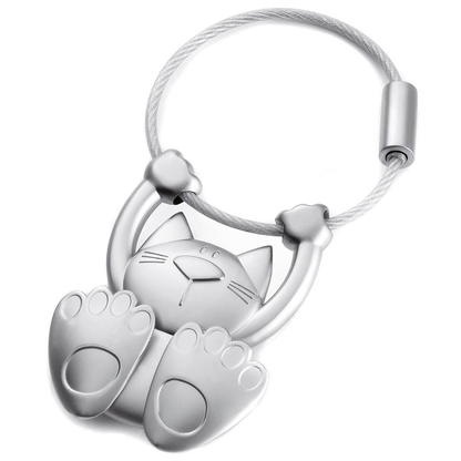 Artikelbild 3 für TROIKA® Schlüsselanhänger TABBY silber, Artikelnummer 666176