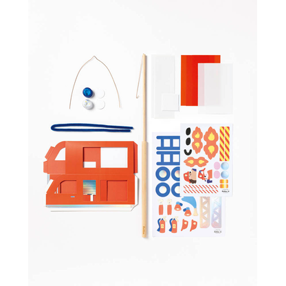 Artikelbild 3 für folia Bastelset FIRE ENGINE rot, Artikelnummer 692859