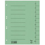 Artikelbild 1 für bene Trennblätter DIN A4 1-10 grün, 250 g/qm, 100 St., Artikelnummer 401760