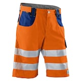 Artikelbild 1 für KÜBLER® unisex Warnschutzhose kurz REFLECTIQ orange, kornblau Größe 64, Artikelnummer 789762