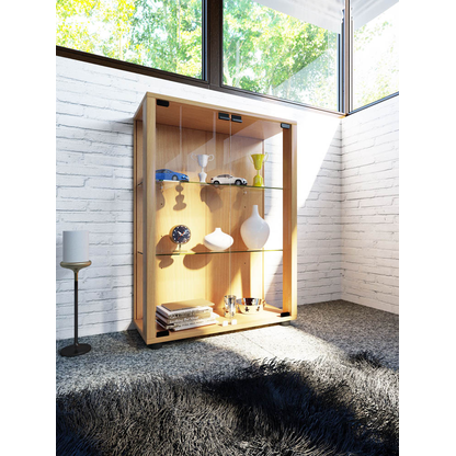 Artikelbild 2 für VCM my home Sintalo Vitrine buche 2 Fachböden, Artikelnummer 781563