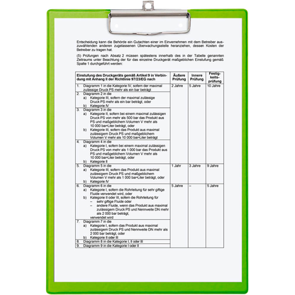 Artikelbild für MAUL Klemmbrett 2335254 DIN A4 hellgrün Karton, 1 St., Artikelnummer 246544