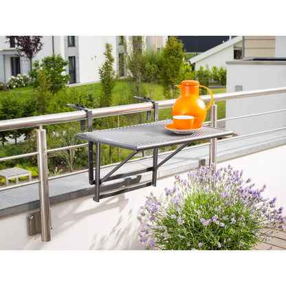 Artikelbild 8 für greemotion Balkonhängetisch rechteckig Stahl grau 60,0 x 40,0 x 56,0 cm, 1 St., Artikelnummer 421893