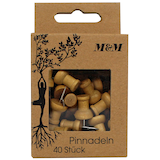 Artikelbild 1 für M&M Pinnnadeln 40 Stück braun, 1 Pack, Artikelnummer 647477