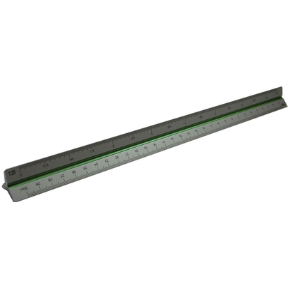 Artikelbild für RUMOLD Dreikantmaßstab 30,0 cm, silber, Artikelnummer 909958