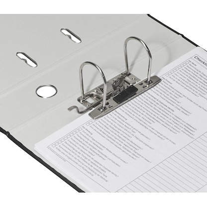 Artikelbild 3 für DONAU Klassik Ordner schwarz Karton 7,5 cm DIN A4, 1 St., Artikelnummer 183905