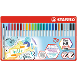 Artikelbild 1 für STABILO Pen 68 brush Brush-Pens farbsortiert, 25 St., Artikelnummer 272282