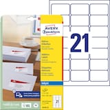 Artikelbild 1 für AVERY Zweckform Adressetiketten J8160-25 weiß 63,5 x 38,1 mm, 25 Blatt, Artikelnummer 479436