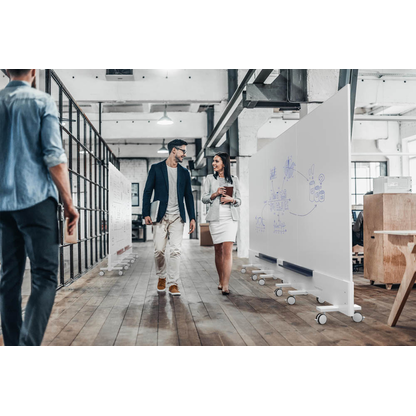 Artikelbild 16 für magnetoplan mobiles Whiteboard Infinity Wall 100,0 x 191,0 cm weiß emaillierter Stahl, Artikelnummer 846382