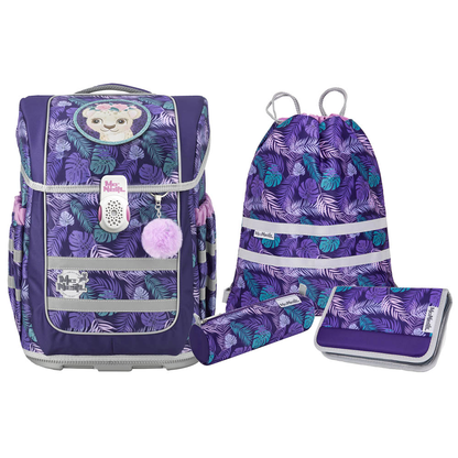 Artikelbild für Mc®Neill Schulranzen-Set COMPACTO DSCHUNGEL Kunstfaser lila, Artikelnummer 663276