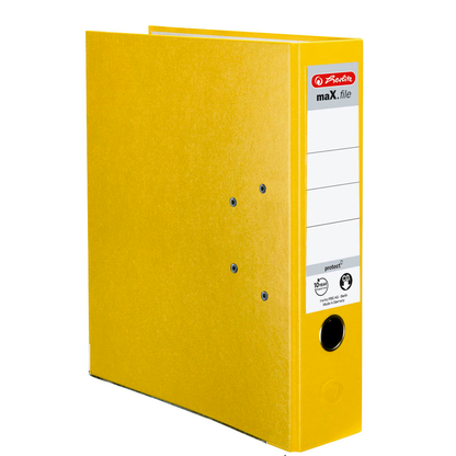 Artikelbild 2 für herlitz maX.file protect Ordner gelb Kunststoff 8,0 cm DIN A4, 1 St., Artikelnummer 138560