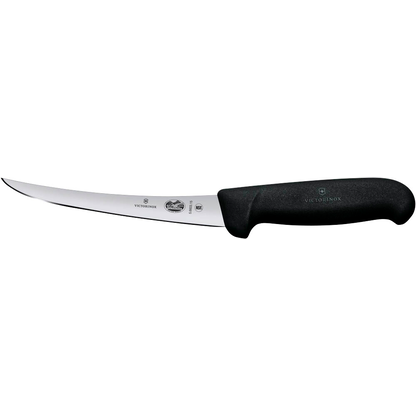 Artikelbild für VICTORINOX Ausbeinmesser Fibrox Safety Grip silber, schwarz, Klinge: 12,0 cm, 1 St., Artikelnummer 258693