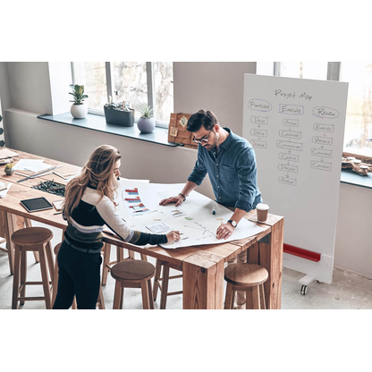 Artikelbild 17 für magnetoplan mobiles Whiteboard Infinity Wall 100,0 x 191,0 cm weiß emaillierter Stahl, Artikelnummer 846382