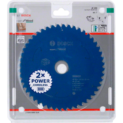 Artikelbild 2 für BOSCH EXPERT for Wood Kreissägeblatt 190,0 mm, 48 Zähne, 1 St., Artikelnummer 218689