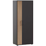 Artikelbild 1 für MÖBELPARTNER Aktenschrank Hank, 701971 schwarz, eiche 3 Fachböden 65,1 x 41,0 x 163,6 cm, Artikelnummer 336703