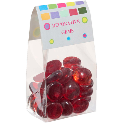 Artikelbild für GLOREX Muggelsteine rot Glasnuggets Ø 20,0 mm, 200,0 g, 1 Pack, Artikelnummer 732147