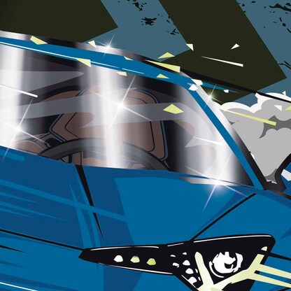 Artikelbild 2 für BRUNNEN Ringmappe Fast Wheels blau, 1 St., Artikelnummer 778229