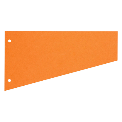 Artikelbild für herlitz Trennstreifen Trapez orange, 190 g/qm Karton 23,0 x 12,0 cm, 100 St., Artikelnummer 958595