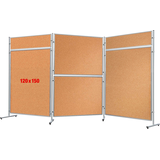 Artikelbild 1 für FRANKEN Trennwand ECO, doppelseitig, braun 120,0 x 150,0 cm, 1 St., Artikelnummer 570628