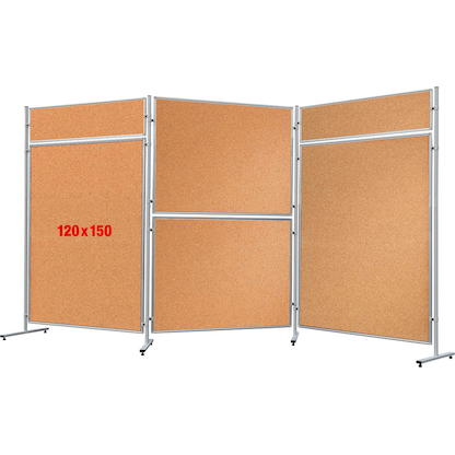 Artikelbild für FRANKEN Trennwand ECO, doppelseitig, braun 120,0 x 150,0 cm, 1 St., Artikelnummer 570628