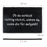 Artikelbild 1 für relaxdays Kokosmatte schwarz 40,0 x 60,0 cm, Artikelnummer 519072